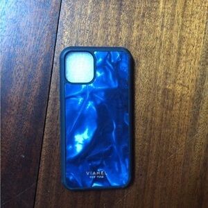 Vianel iPhone 11 Pro Flex Case - Lambskin Denim Tie Blue
